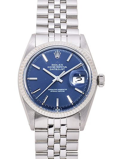 ロレックス デイトジャスト 1601 ブルー アンティーク