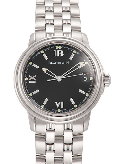 ブランパン レマン ウルトラ スリム 2100-1130-71 ブラック 中古