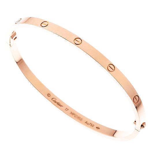カルティエ ラブ ブレスレット SM ピンクゴールド 中古
