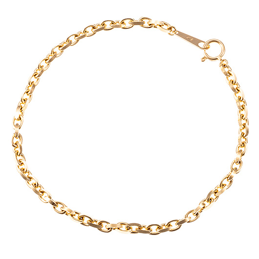 ノーブランド 18K ゴールド ブレスレット 1200-0665 イエローゴールド 新品