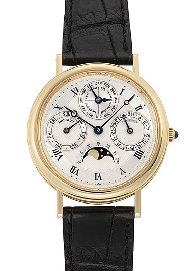 ブレゲ パーペチュアルカレンダー ムーンフェイズ 3050BA シルバー 中古