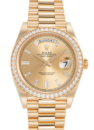 ロレックス デイデイト40 228348RBR シャンパン 中古