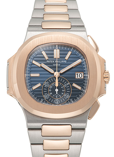 パテックフィリップ ノーチラス クロノグラフ 5980/1AR-001 ブルー 中古