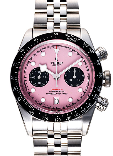 チューダー/チュードル ブラックベイ クロノ 79360N-0019 ピンク/ブラック 中古