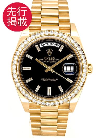 ロレックス デイデイト40 228348RBR ブラック 中古