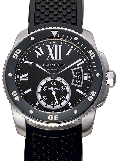 カルティエ カリブル ドゥ カルティエ ダイバー W7100056 ブラック 中古