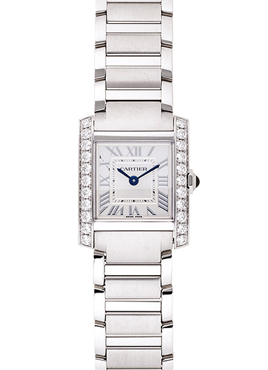 カルティエ タンクフランセーズ SM W4TA0020 シルバー 中古