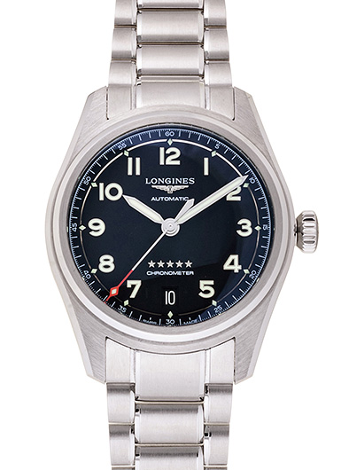 ロンジン スピリット L3.410.4.53.6 ブラック 中古