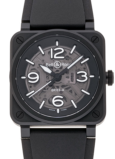 ベル＆ロス BR03　スケルトン BR03A-BL-SKCE/SRB ブラック 新品未使用