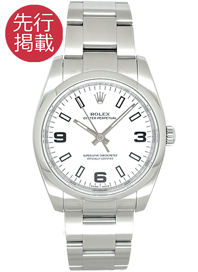 ロレックス オイスター パーペチュアル 114200 ホワイト 中古