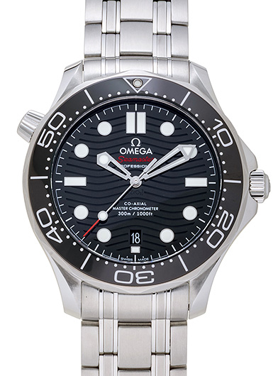 オメガ シーマスター ダイバー 300M コーアクシャル マスタークロノメーター 210.30.42.20.01.001 ブラック 中古