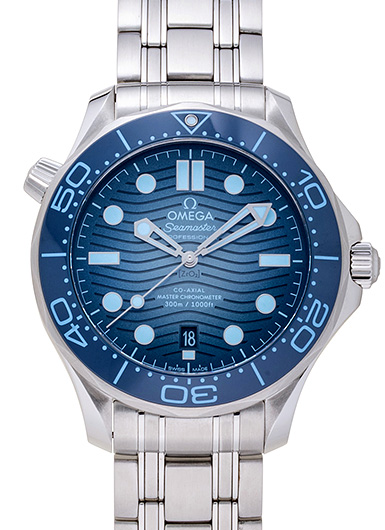 オメガ シーマスター ダイバー 300M コーアクシャル マスタークロノメーター 210.30.42.20.03.003 サマーブルー 中古