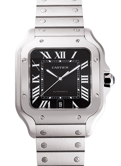 カルティエ サントス ドゥ カルティエ LM WSSA0096 ブラック 新品