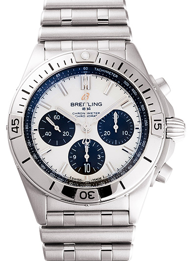 ブライトリング クロノマット B01 42 AB0134101A1A1 ホワイト/グレー 中古