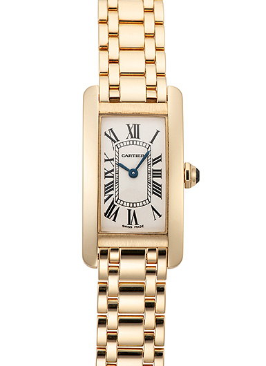 カルティエ タンクアメリカンSM W26015K2 シルバー 中古