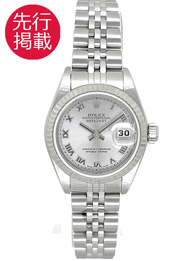ロレックス デイトジャスト 79174 グレー 中古