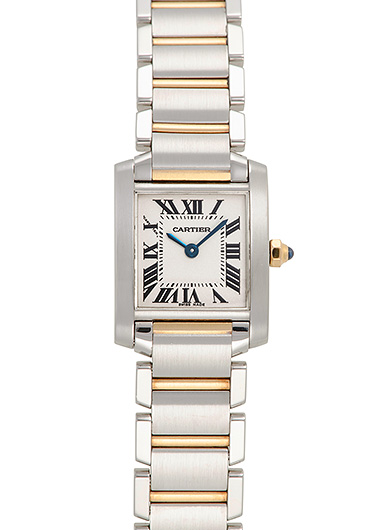 カルティエ タンクフランセーズSM W51007Q4 ホワイト 中古