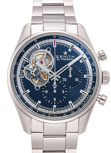 ゼニス クロノマスター エル・プリメロ オープン 03.20416.4061/51.M2040 ブルー 中古