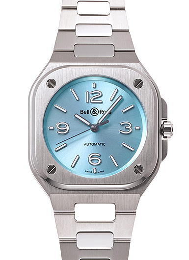 ベル＆ロス BR05 アイスブルー スティール BR05A-S-BU-ST/SST アイスブルー 中古