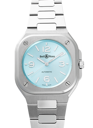 ベル＆ロス BR05 アイスブルー スティール BR05A-S-BU-ST/SST アイスブルー 中古