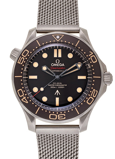 オメガ シーマスター ダイバー 300M コーアクシャル マスタークロノメーター 007エディション 210.90.42.20.01.001 ブラウン 中古