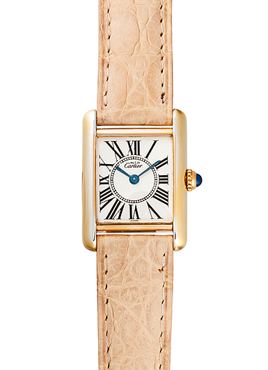 カルティエ マストタンク ヴェルメイユ オパラン W1005554 シルバー 中古