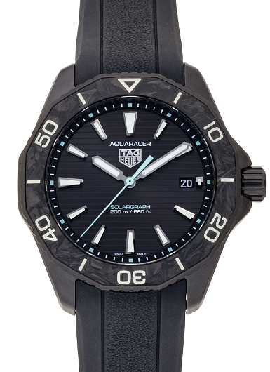 タグ・ホイヤー アクアレーサー プロフェッショナル 200 ソーラーグラフ WBP1112.FT6199 ブラック 中古