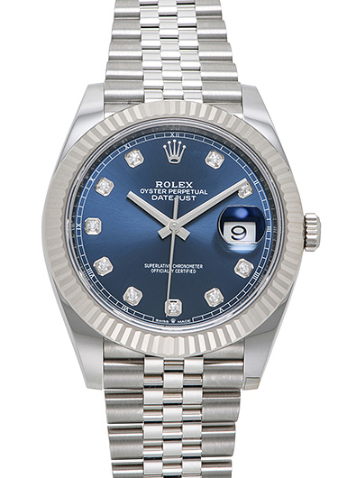 ロレックス デイトジャスト41 126334G ブルー 未使用品