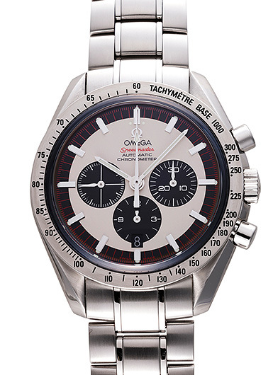 オメガ スピードマスター シューマッハ レジェンド 3559-32 アイボリー/ブラック 中古