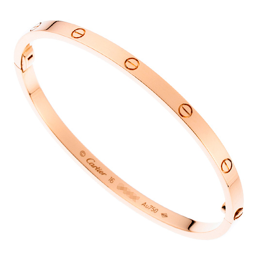 カルティエ ラブ ブレスレット SM ピンクゴールド 中古