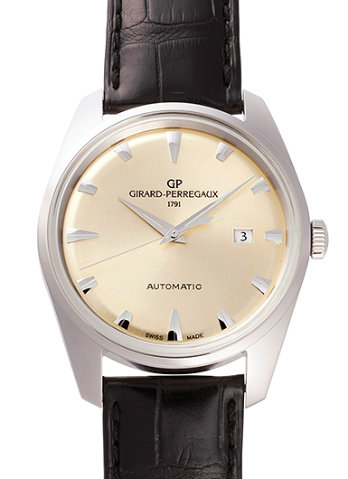 ジラールペルゴ ヘリテージ1957 41957-11-131-BB6A シャンパン 中古