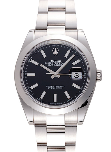 ロレックス デイトジャスト41 126300 ブラック 中古