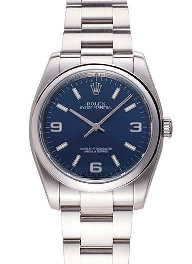 ロレックス オイスター パーペチュアル 116000 ブルー 中古