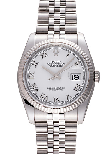 ロレックス デイトジャスト 116234 ホワイト 中古