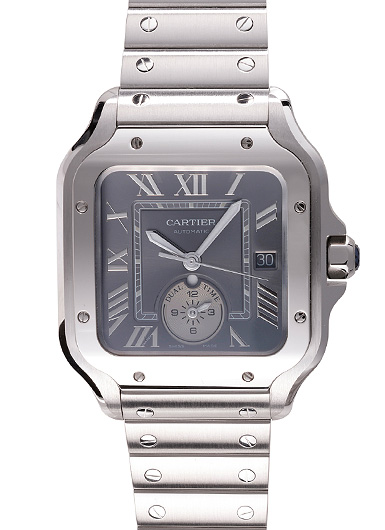 カルティエ サントス ドゥ カルティエ LM WSSA0076 グレー 中古