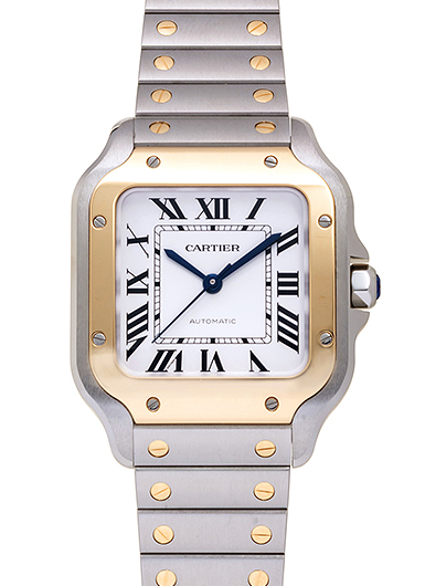 カルティエ サントス ドゥ カルティエ ウォッチ MM W2SA0016 シルバー 中古
