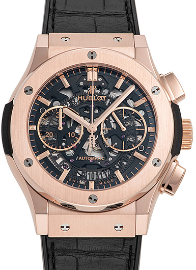 ウブロ クラシック フュージョン アエロフュージョン クロノグラフ 525.OX.0180.LR グレー 中古