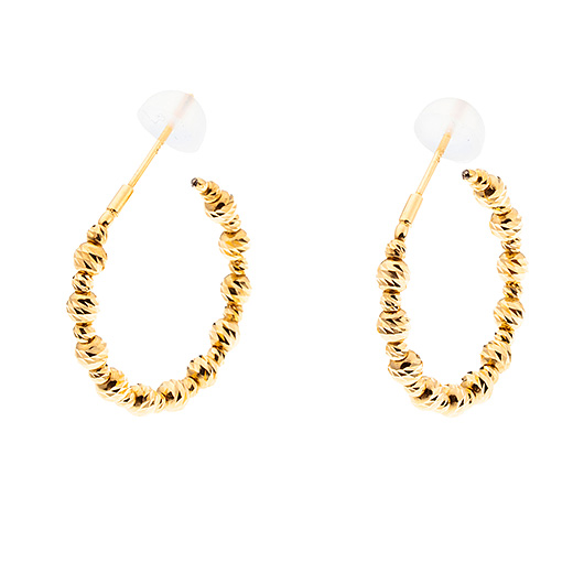 ノーブランド 18K ゴールド ピアス 4127920 イエローゴールド 新品