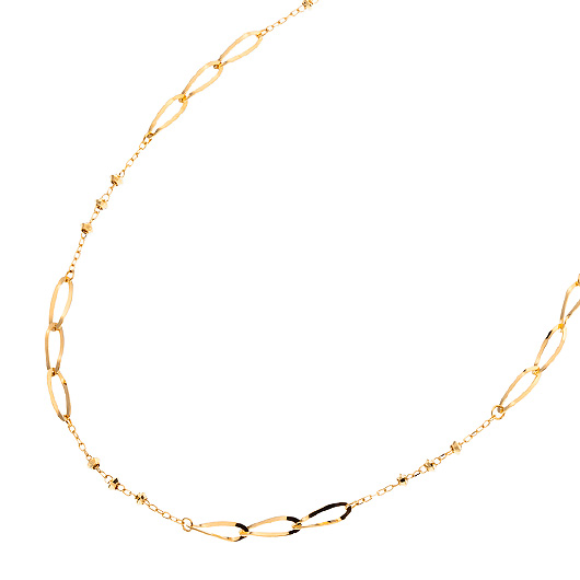 ノーブランド 18K ゴールド ネックレス 4137820 イエローゴールド 新品