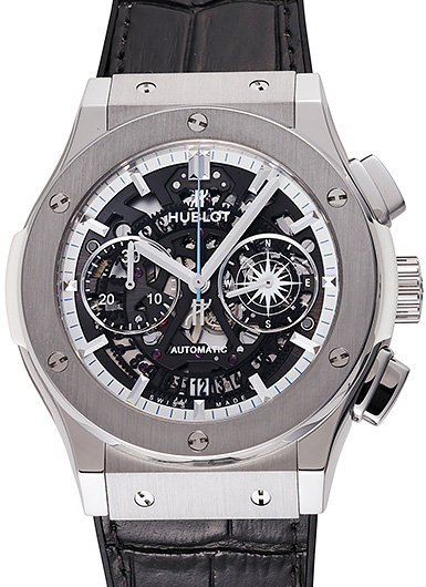 ウブロ クラシック フュージョン アエロフュージョン クロノグラフ グランド オデッセイ2016 525.NX.0129.VR.LGO16 グレー 中古