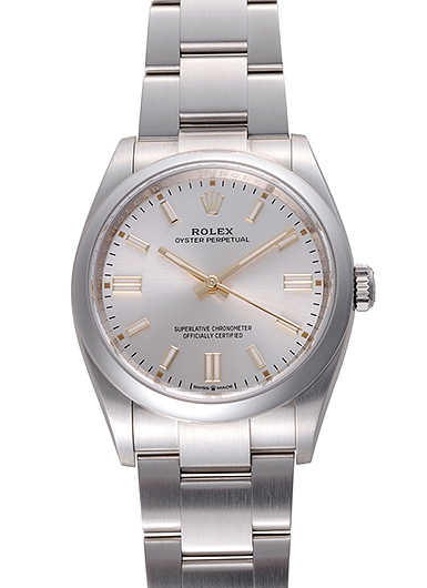 ロレックス オイスター パーペチュアル 36 126000 シルバー 中古