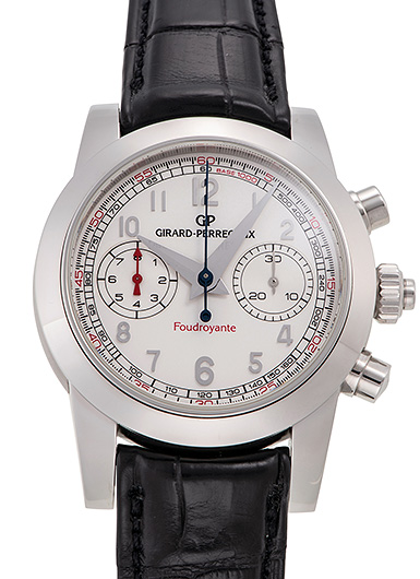 ジラールペルゴ ラトラパンテ フドロワイヤント クロノグラフ リミテッド エディション 90240-11-811-0 シルバー 中古