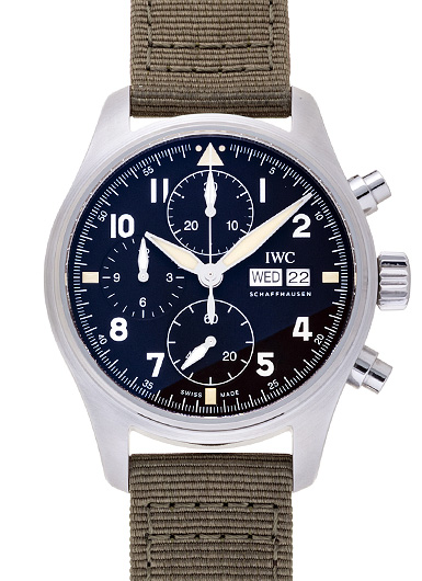 IWC パイロットウォッチ クロノグラフ スピットファイヤ IW387901 ブラック 中古