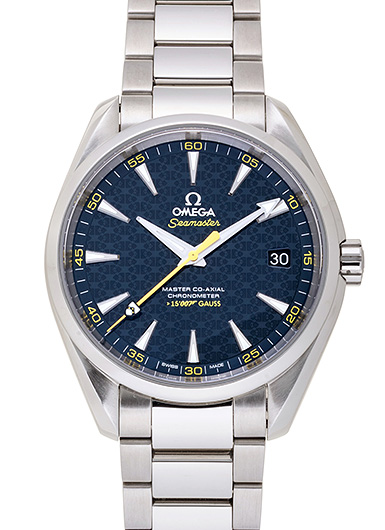 オメガ シーマスターアクアテラ 007ジェームス・ボンド リミテッド 231.10.42.21.03.004 ブルー 中古