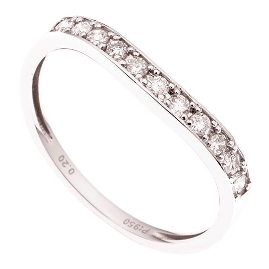 ノーブランド ダイヤモンド エタニティ リング 13100140 プラチナ 新品