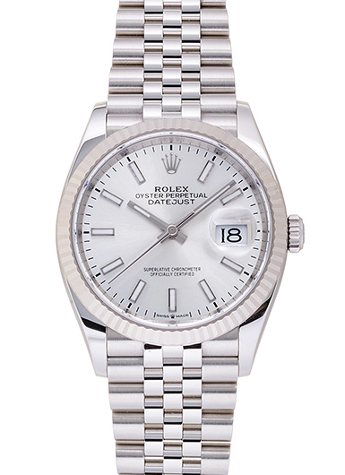 ロレックス デイトジャスト36 126234 シルバー 中古