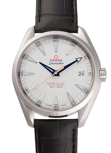 オメガ シーマスターアクアテラ マスターコーアクシャル ゴルフ 231.10.42.21.02.004 シルバー 中古