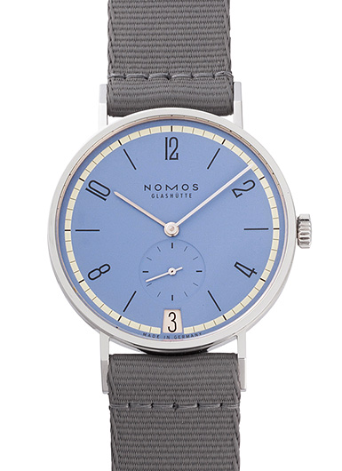 ノモス タンジェント デイト フロストブルー 179.S23 アイスブルー 新品