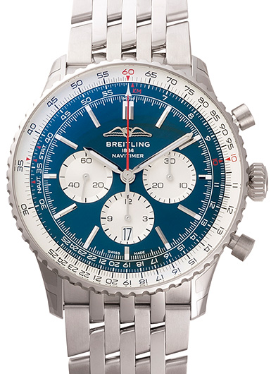 ブライトリング ナビタイマー1 B01 クロノグラフ 46 AB0137211C1A1 ブルー/シルバー 新品