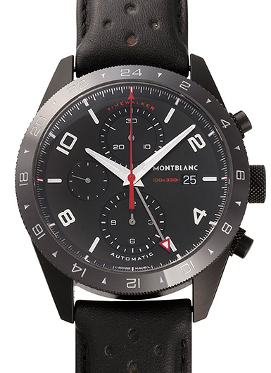 モンブラン タイムウォーカークロノグラフ UTC MB116102 ブラック 未使用品